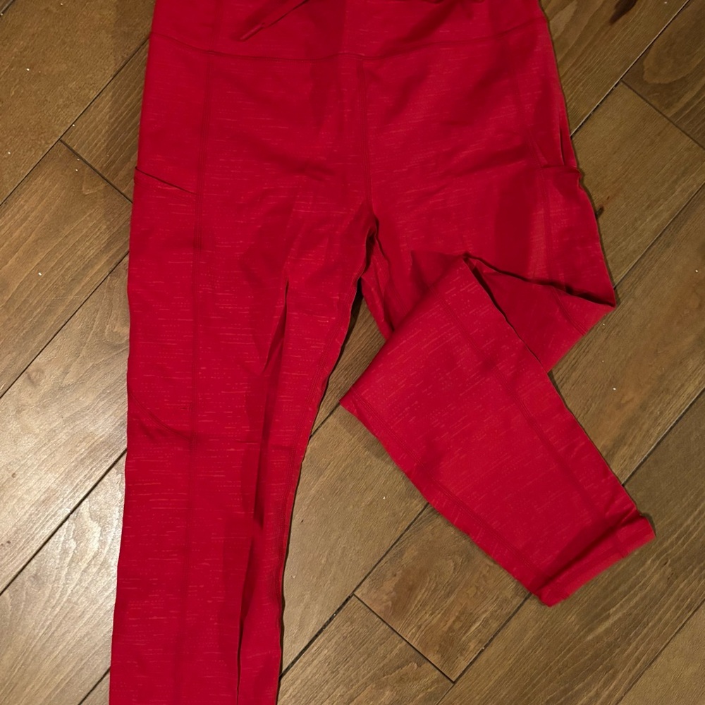ZYIA Active Red Workout Leggings